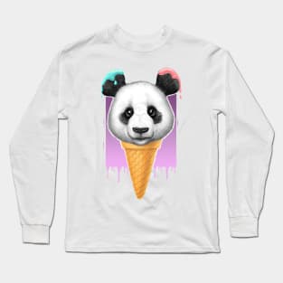 Panda ice cream Long Sleeve T-Shirt